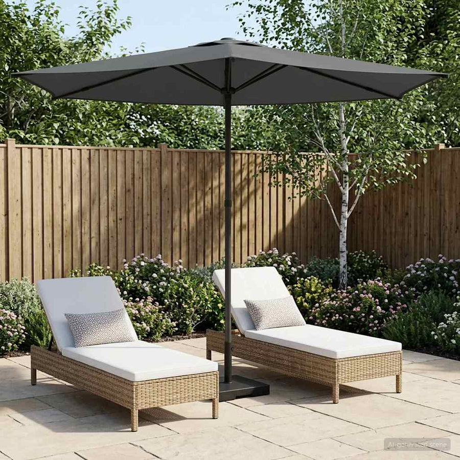 Garden Parasol Rectangular Anthracite