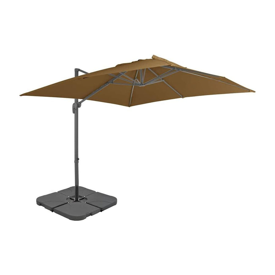 Garden Parasol with Portable Base Taupe