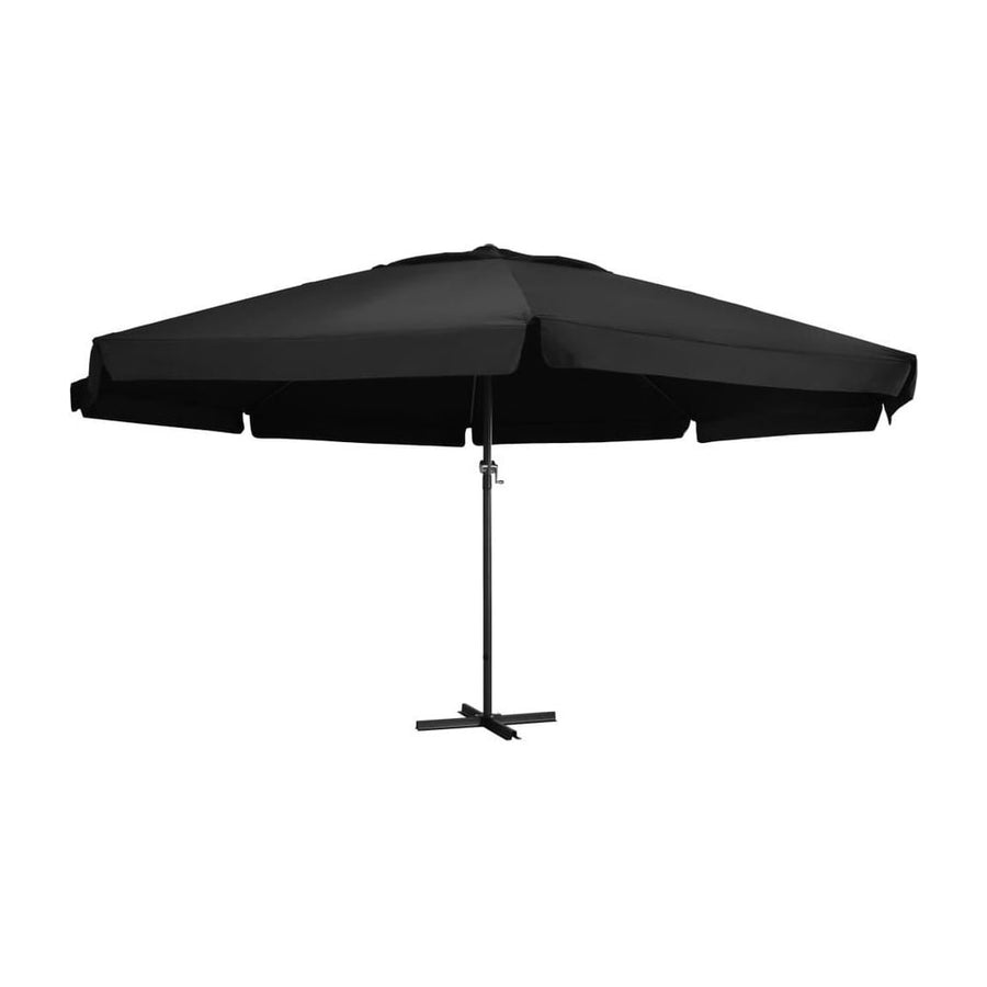 Garden Parasol with Aluminium Pole 500 cm Black
