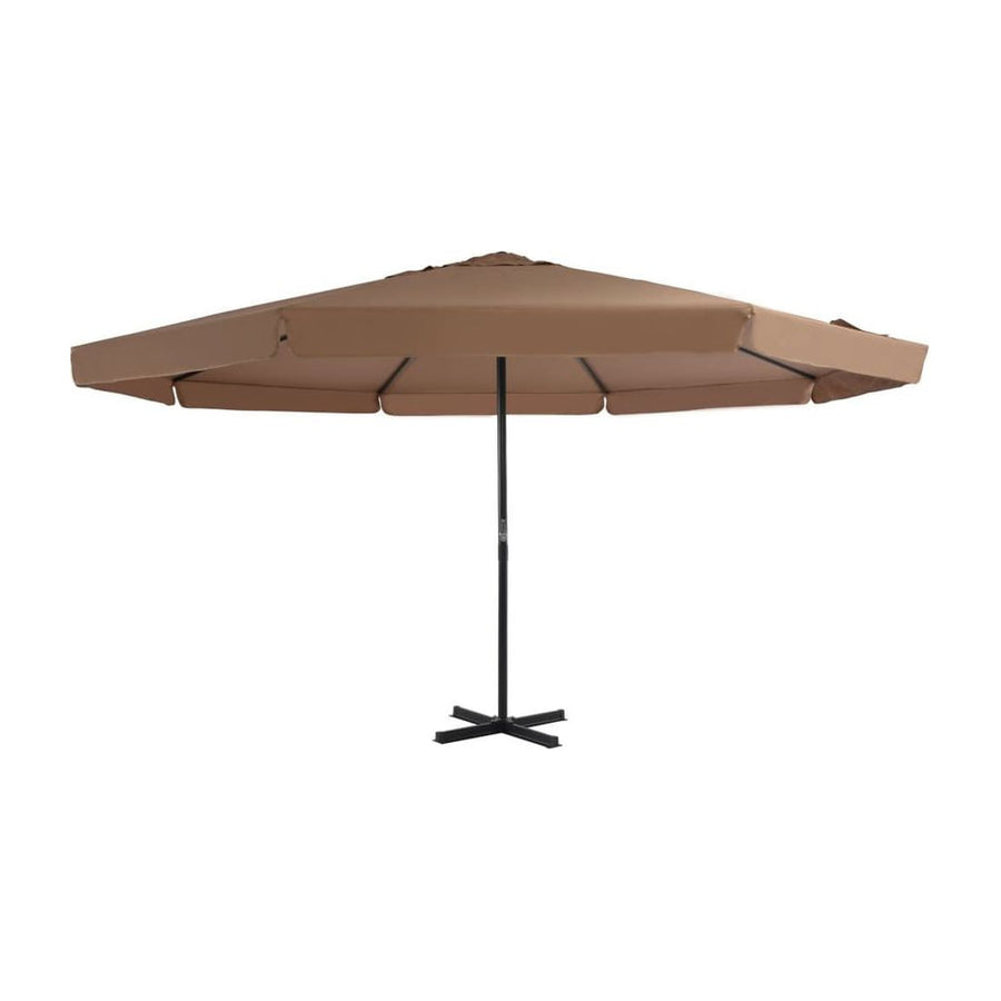 Outdoor Parasol with Aluminium Pole 500 cm Taupe