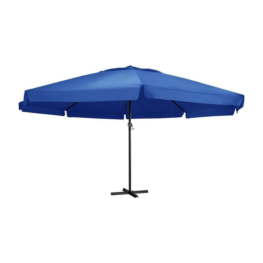 Garden Parasol with Aluminium Pole 600 cm Azure Blue