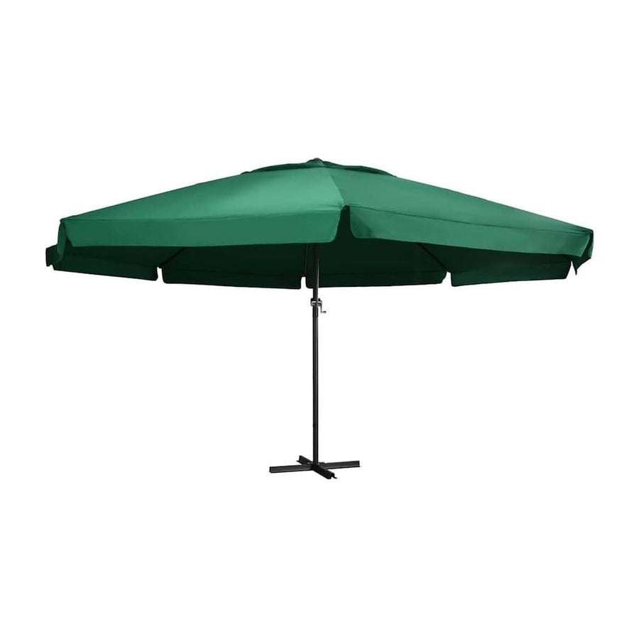 Garden Parasol with Aluminium Pole 600 cm Green
