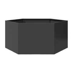 Garden Planter Black Hexagon Steel