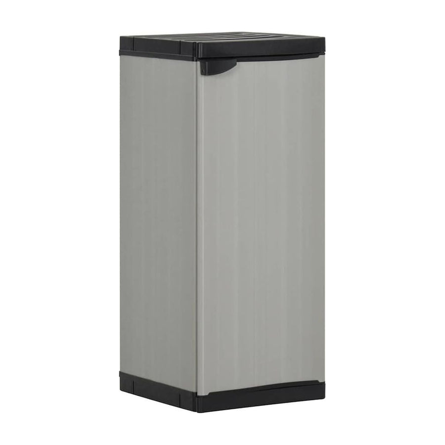 Garden Storage Cabinet with 1 Shelf Grey and Black