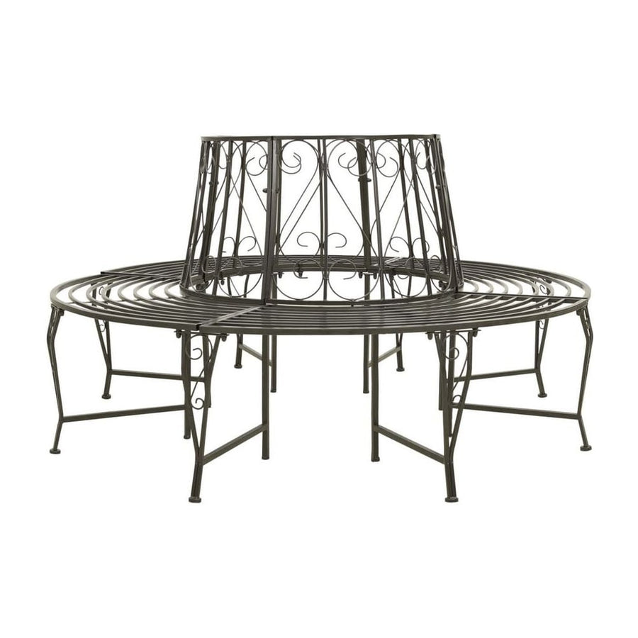 Garden Tree Bench 160 cm Steel