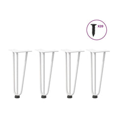 Hairpin Legs for Coffee Table in White