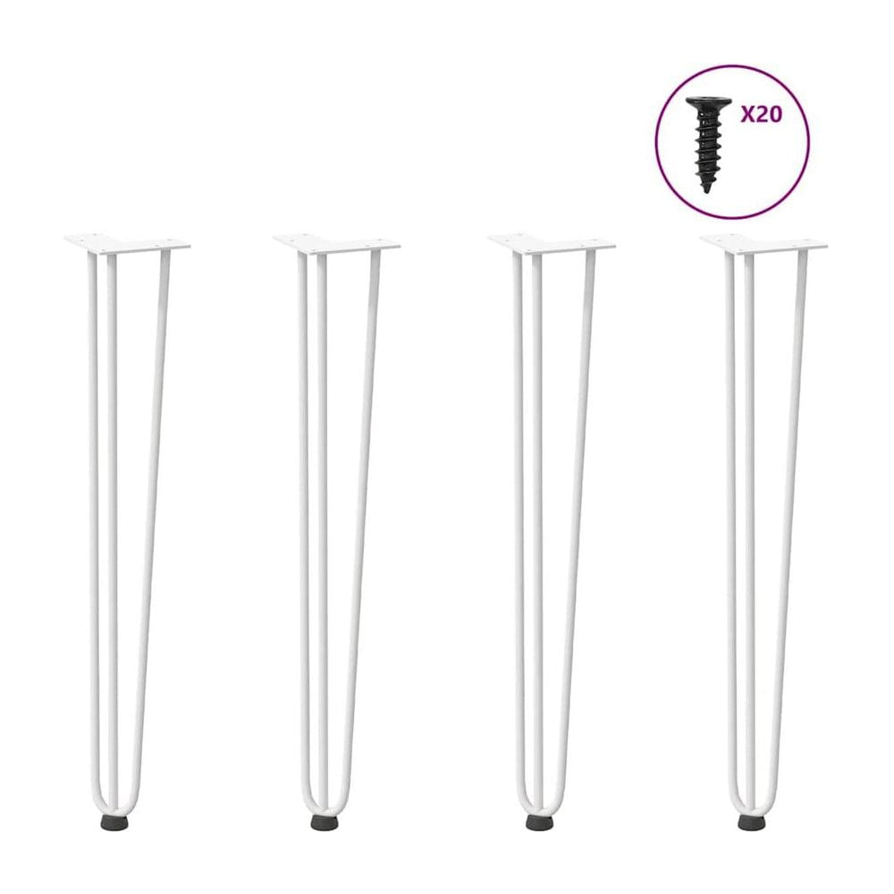 Hairpin Legs for Console Table in White