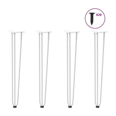 Hairpin Legs for Console Table in White
