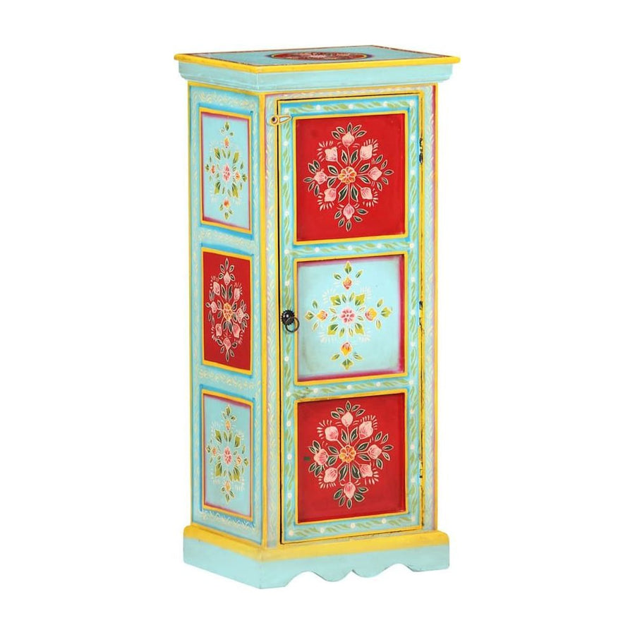 Hand Painted Highboard Solid Mango Wood