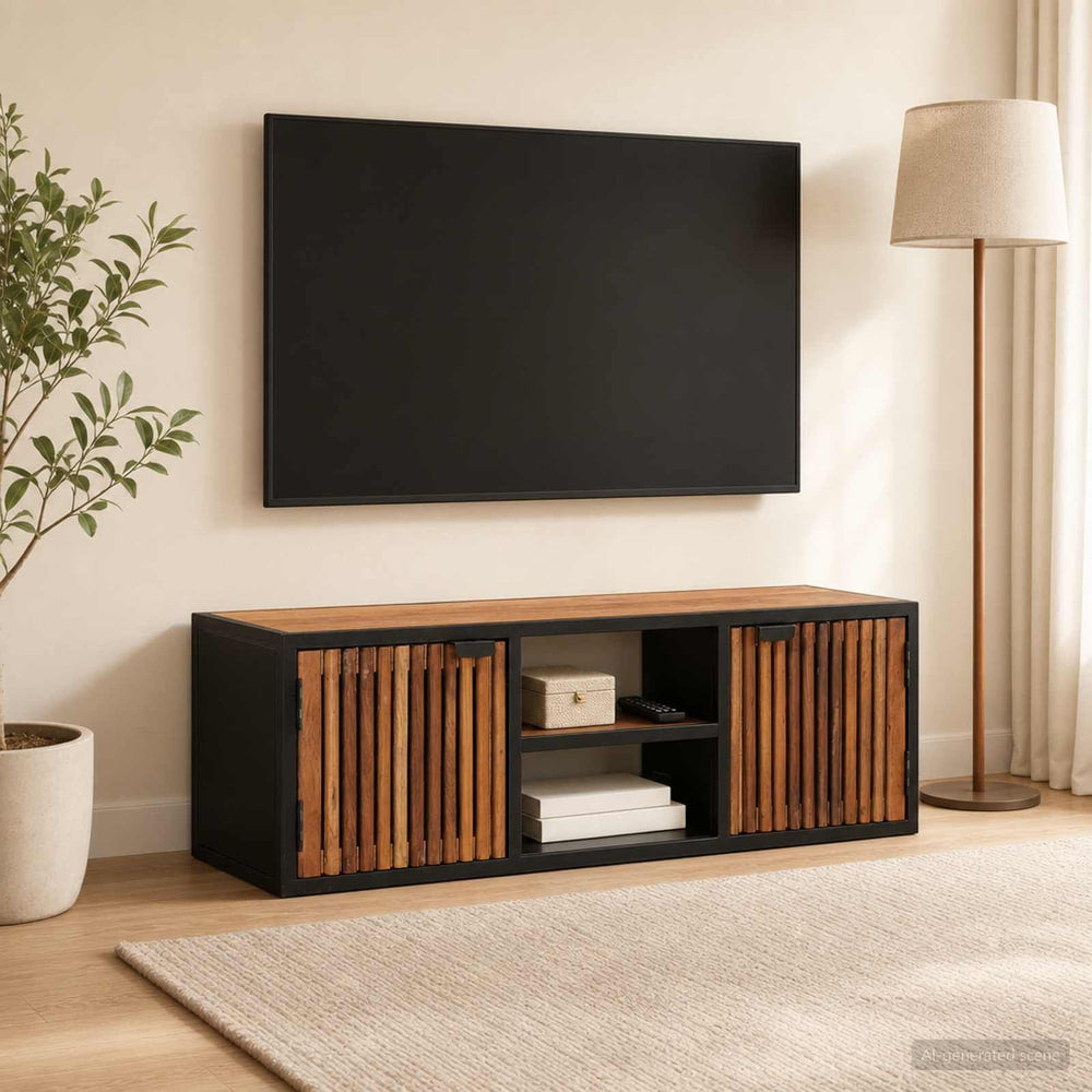 Handmade TV Cabinet Solid Mango Wood