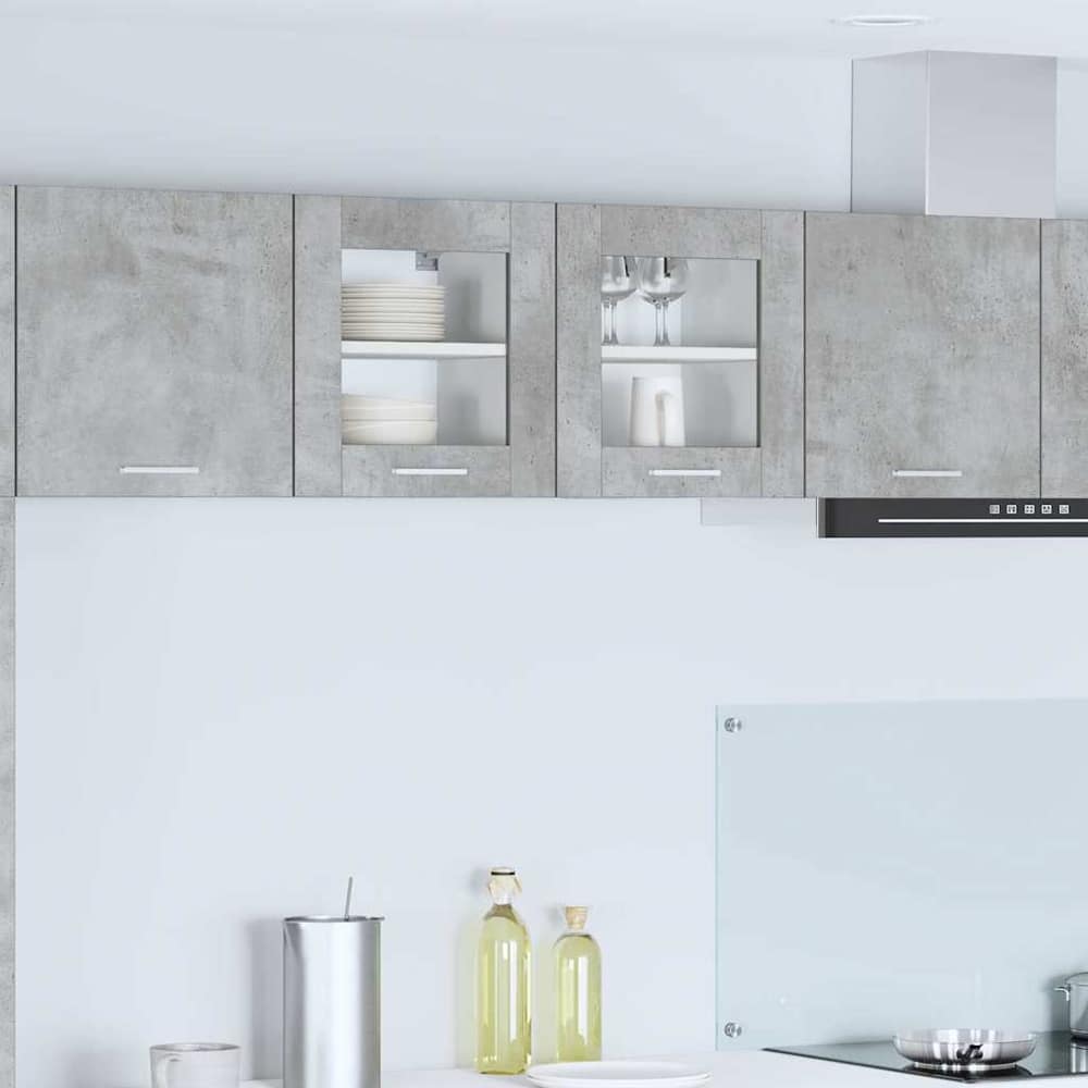 Hanging Cabinet Concrete Grey Engineered Wood
