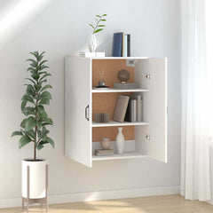 Hanging Cabinet White Engineered Wood