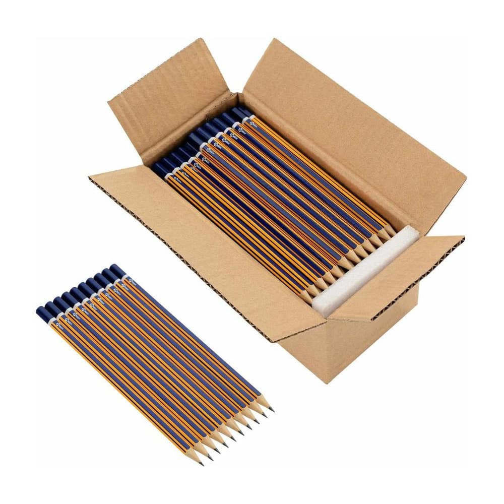 HB Pencils Blue and Yellow Solid Poplar Wood