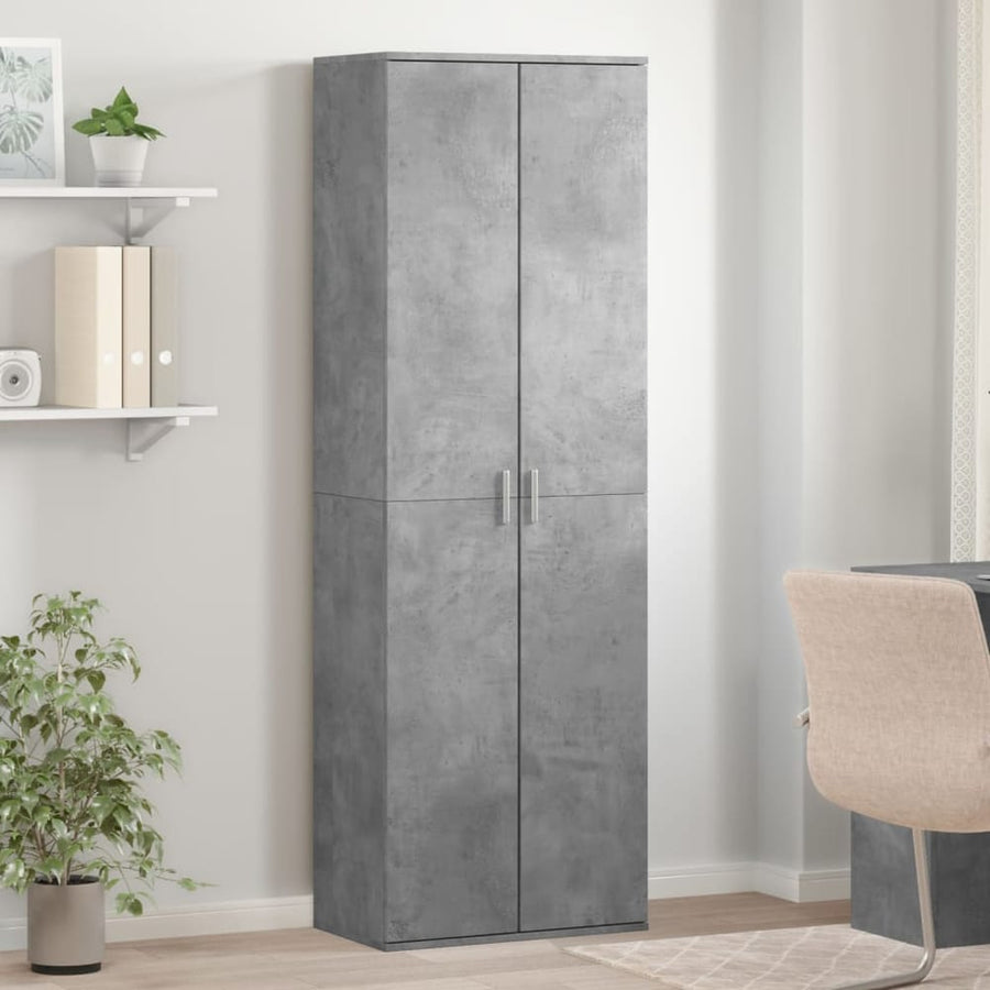 Highboard Concrete Grey Engineered Wood