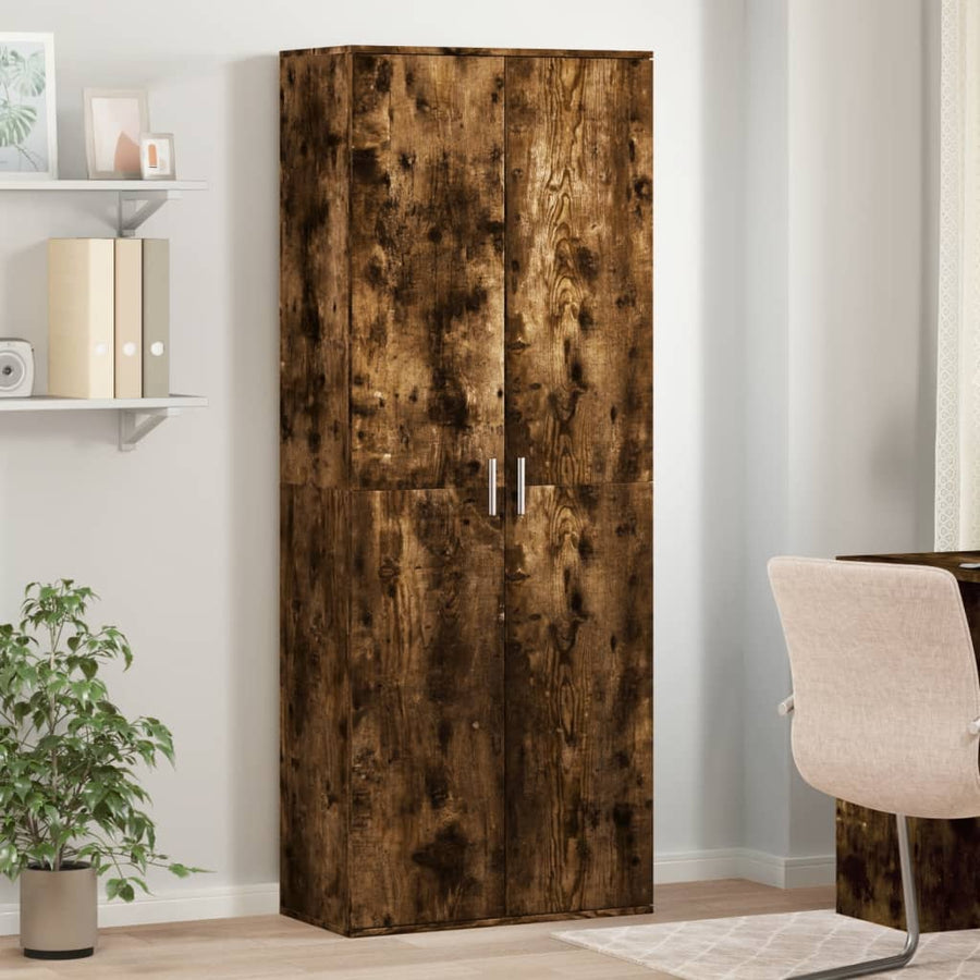 Highboard Smoked Oak Engineered Wood