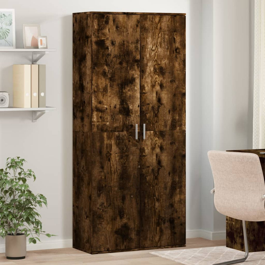 Highboard Smoked Oak Engineered Wood