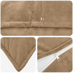HOUTEN Taupe Microfiber Fleece