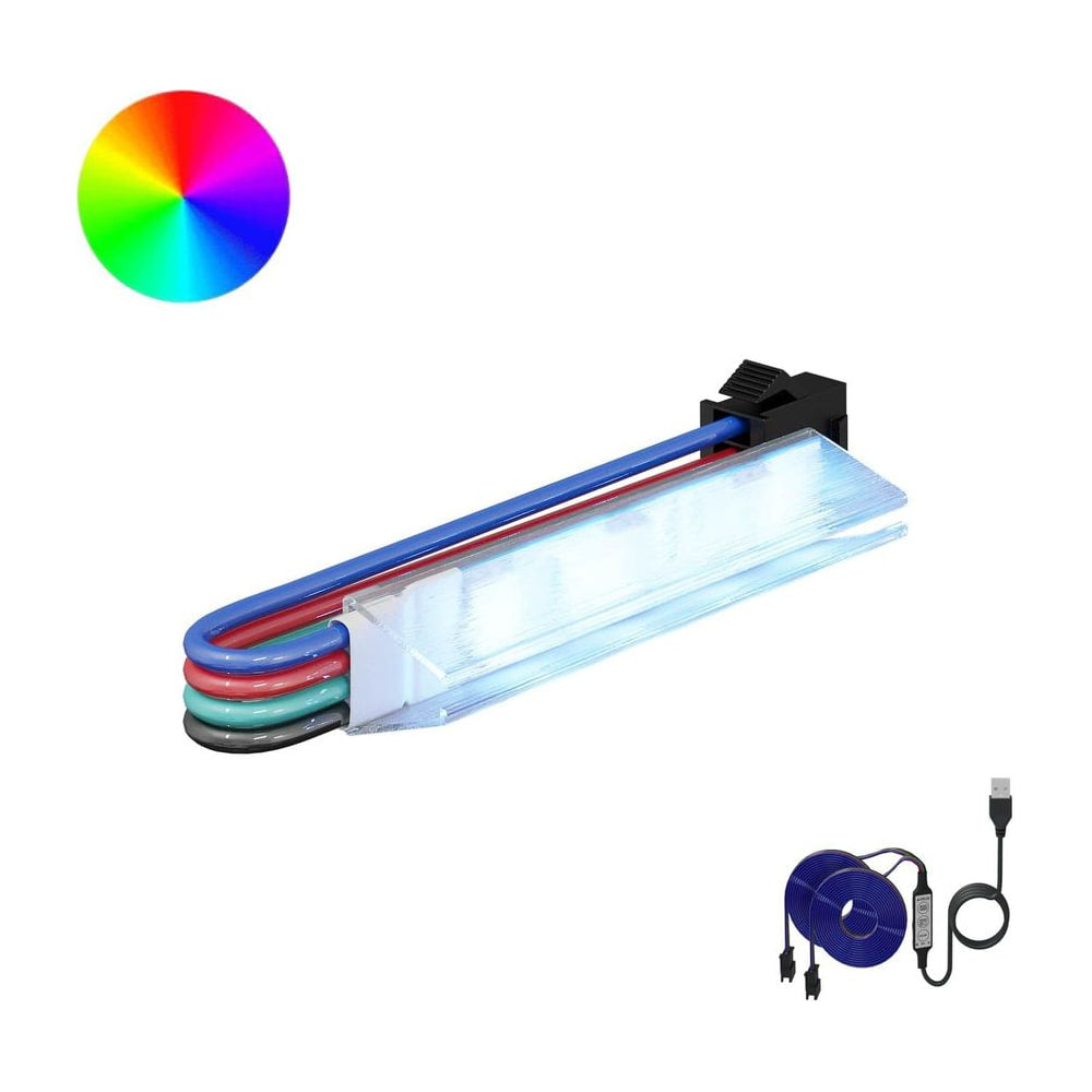 LED Strip 12 pcs Black and Multicolour Copper and Plastic