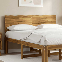 vidaXL Live Edge Headboard ROSTOCK Whitewash 120 cm Solid Acacia Wood 1