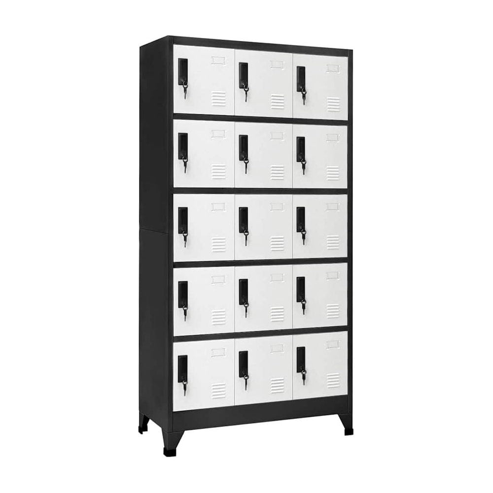 Locker Cabinet Anthracite and White