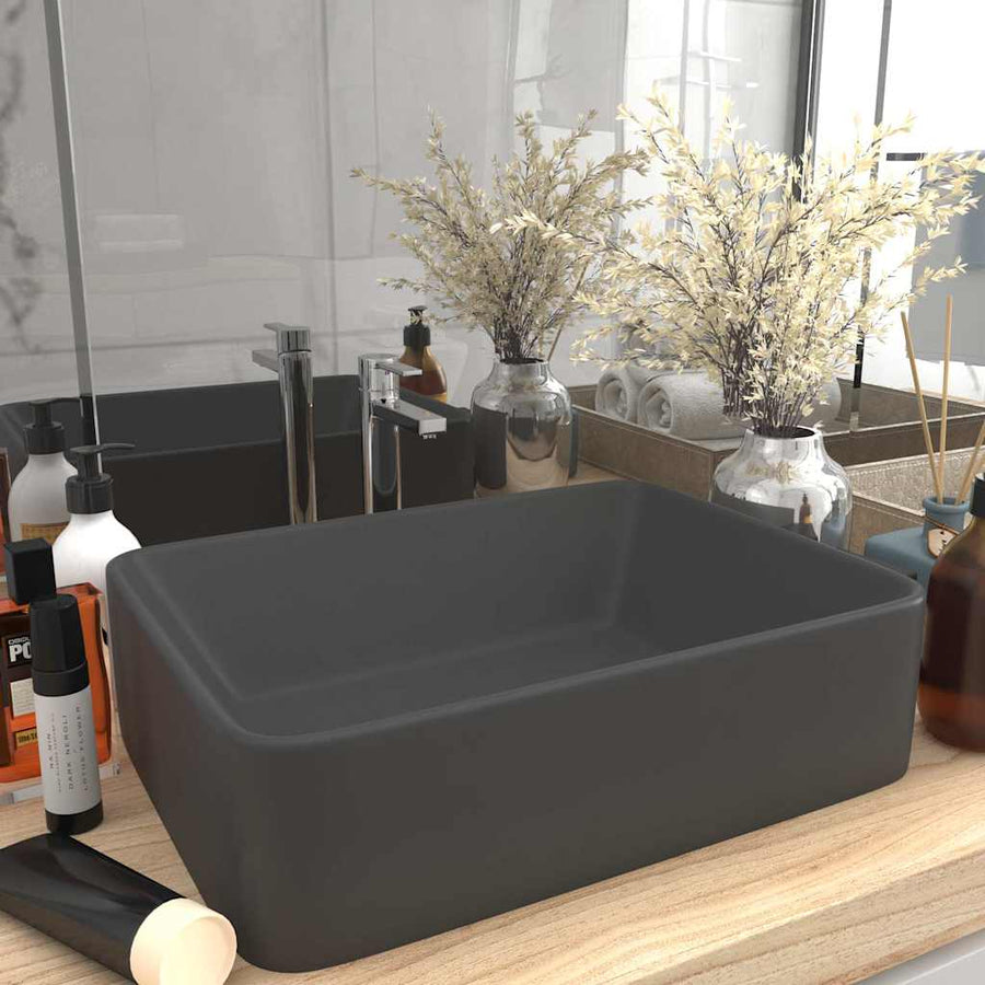 Luxury Wash Basin Matt Dark Grey