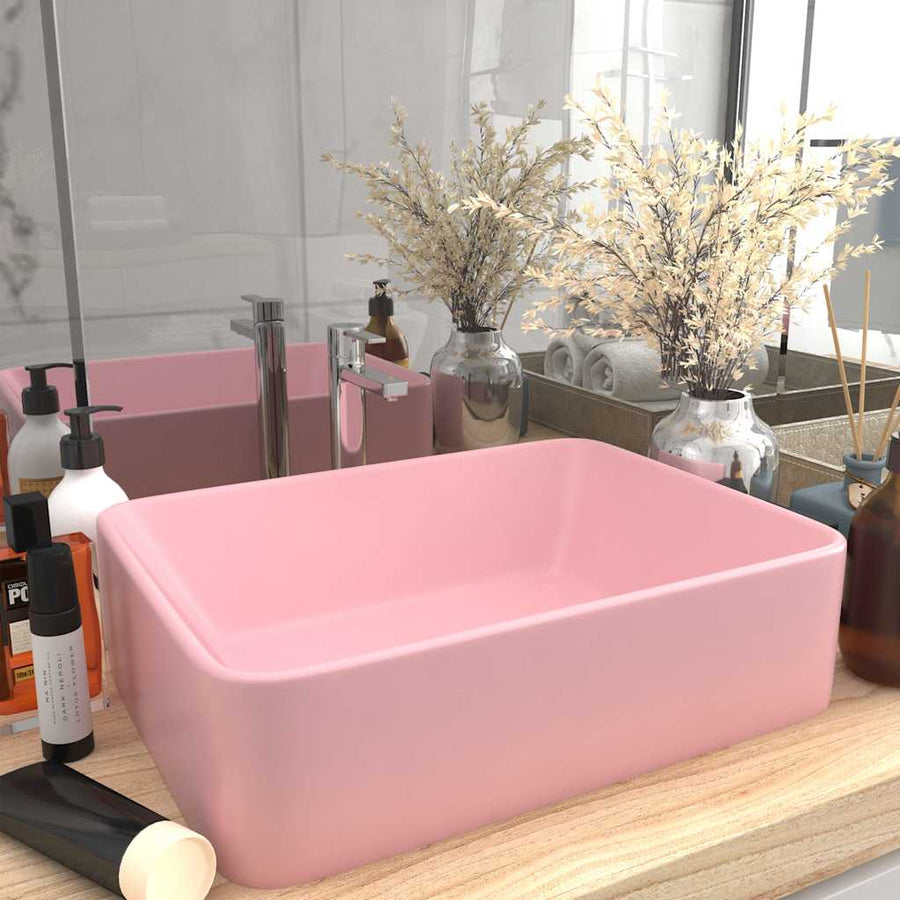Luxury Wash Basin Matt Pink