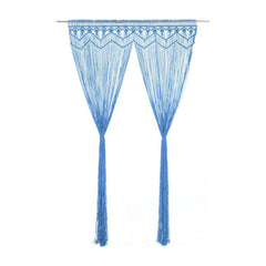Macrame Curtain Blue