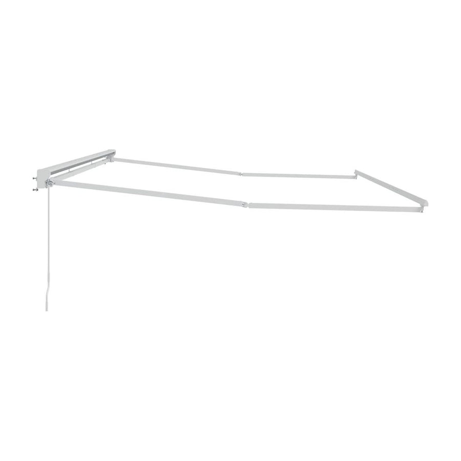 Manual Awning Frame White Powder-Coated Aluminium