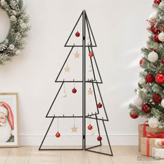 vidaXL Metal Christmas Tree with Folding Stand KUOPIO 100 cm Steel 1