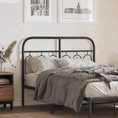 Metal Replace Headboard Black 120 cm