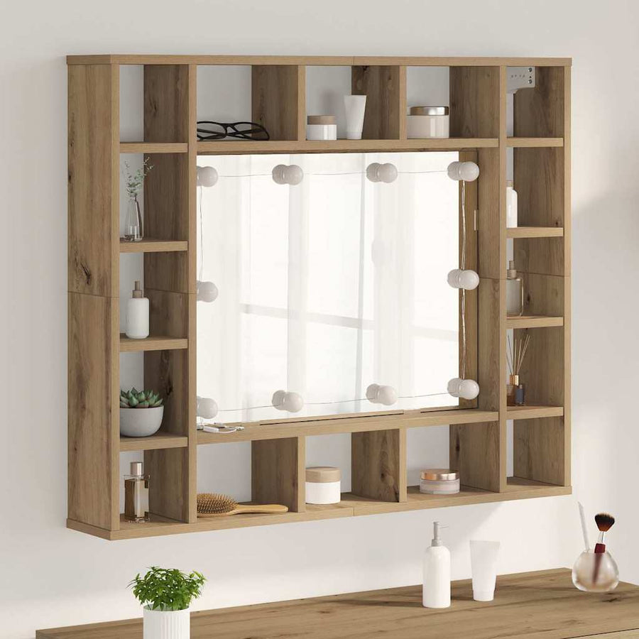 Mirror Cabinet Artisan Oak Engineered Wood