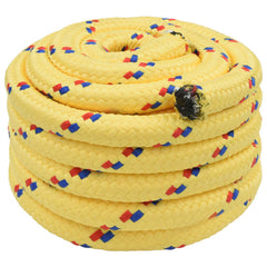 vidaXL Multipurpose Utility Rope 50 mm 5 m Yellow PP 15000 kg Max Load 1