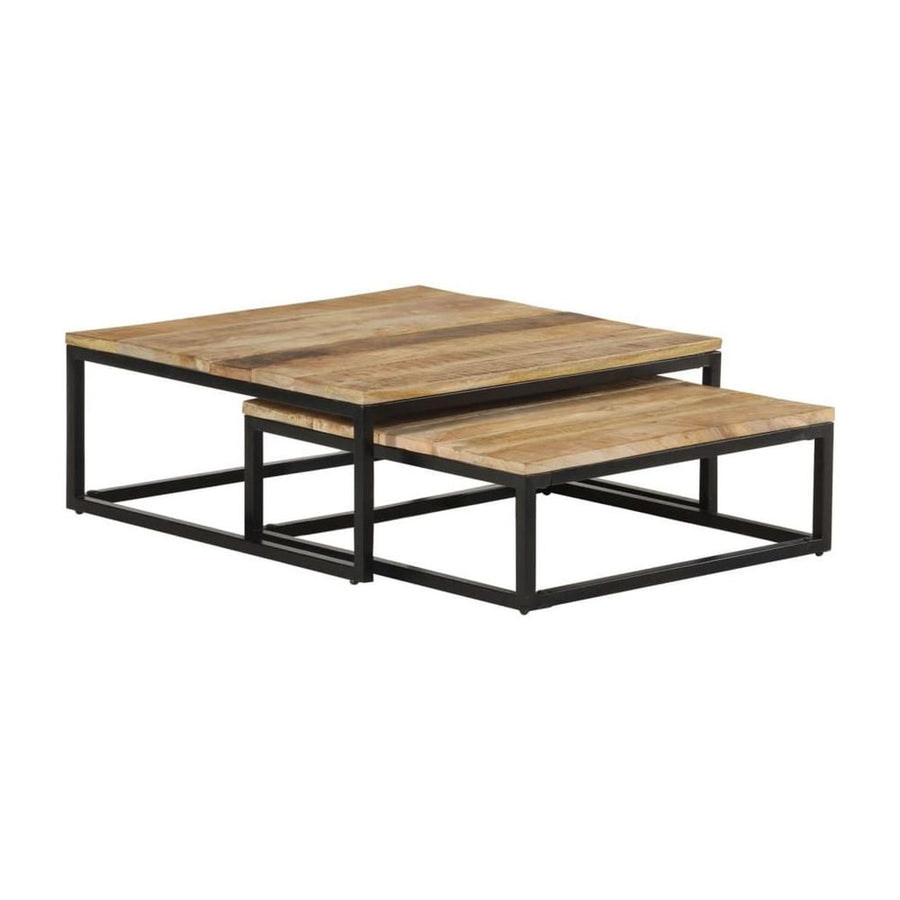 Nesting Coffee Tables 2 pcs Solid Mango Wood