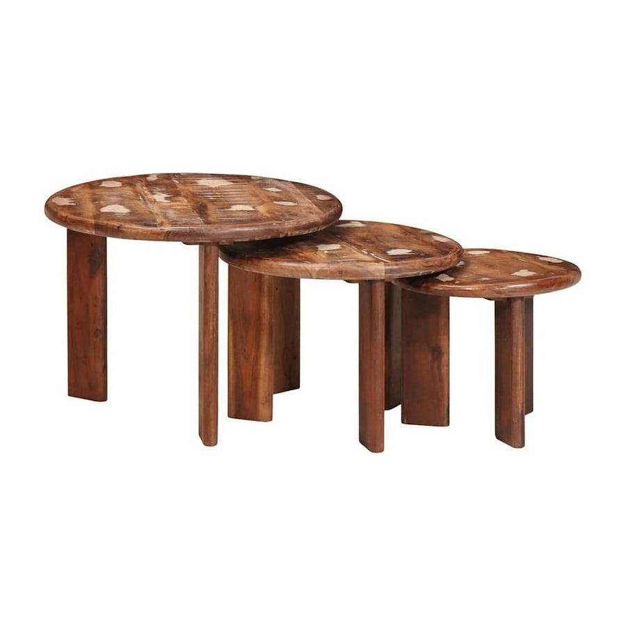 Nesting Coffee Tables 3 pcs Multicolour