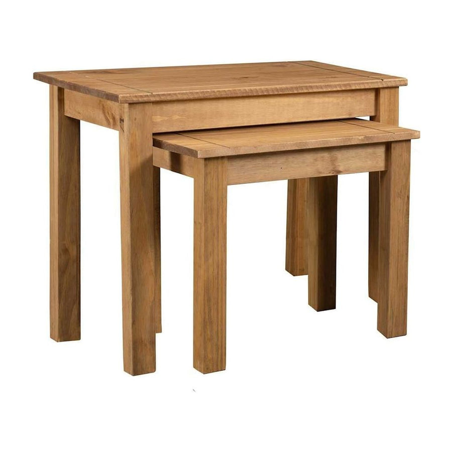 Nesting Tables 2 pcs Solid Pine Wood Panama Range