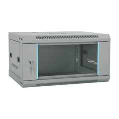Network Cabinet with Storage Grey Steel