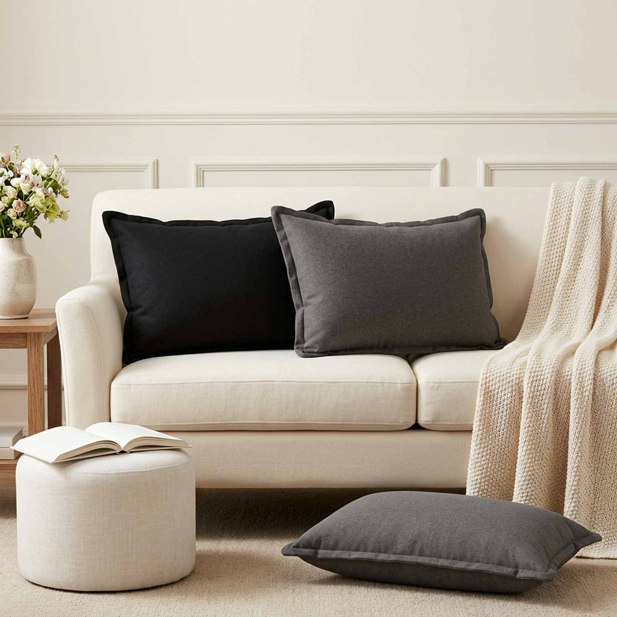 Pillow HOUTEN Faux Linen