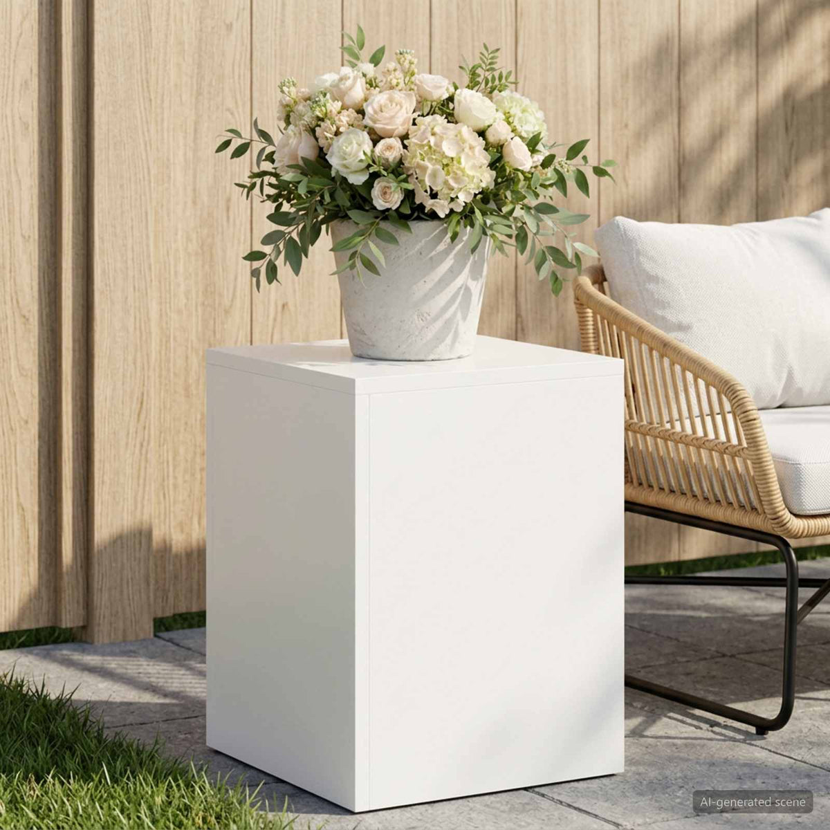 Plant Stand White