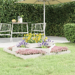 Planter White Solid Wood Pine