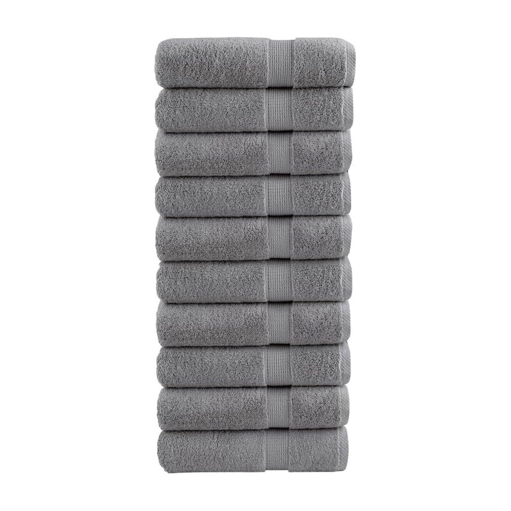 Premium Hand Towels "SOLUND" 10 pcs Grey 600 gsm