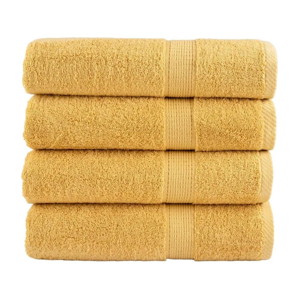 Premium Shower Towels "SOLUND" 4 pcs Gold 600 gsm