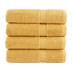 Premium Shower Towels "SOLUND" 4 pcs Gold 600 gsm