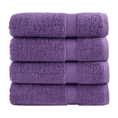 Premium Shower Towels SOLUND 4 pcs Purple 600 gsm