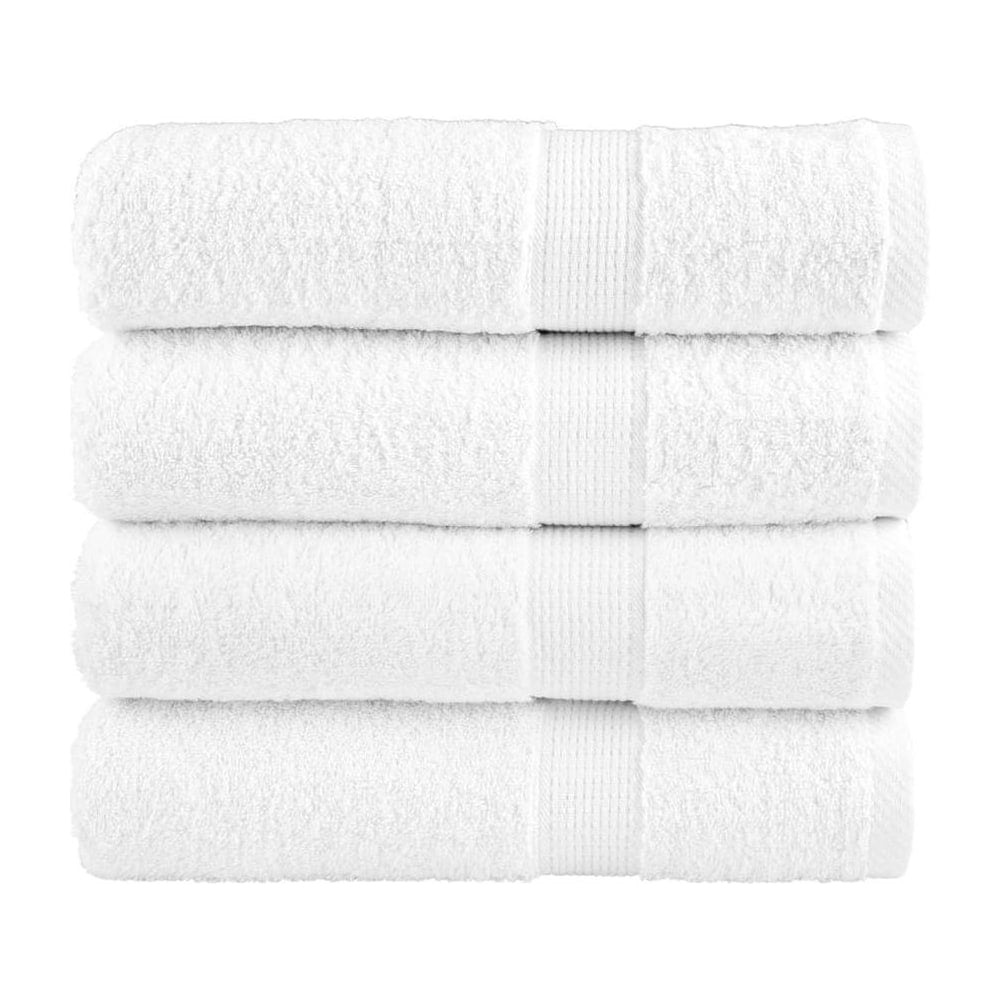 Premium Shower Towels "SOLUND" 4 pcs White 600 gsm