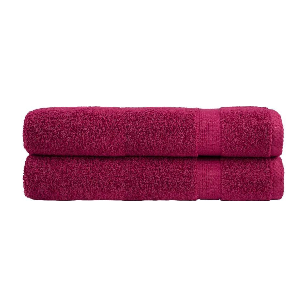 Premium Towels "SOLUND" 2 pcs Bordeaux 600 gsm