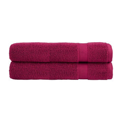 Premium Towels "SOLUND" 2 pcs Bordeaux 600 gsm