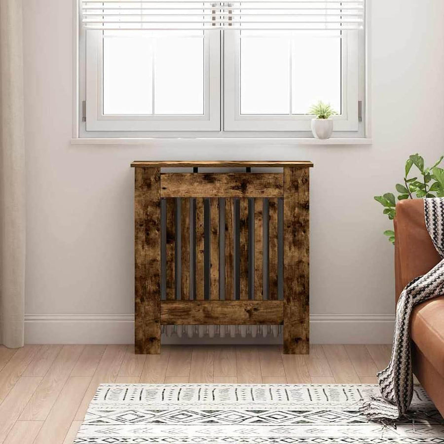 Radiator Cover Smoked Oak Engineered Wood