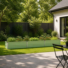 vidaXL Raised Garden Bed Pastel Green 240 x 40 x 24 cm 1