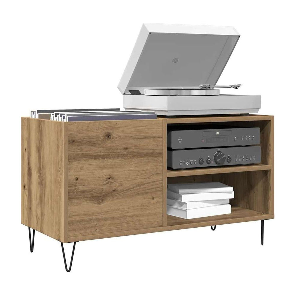 Record Cabinet Artisan Oak Engineered Wood