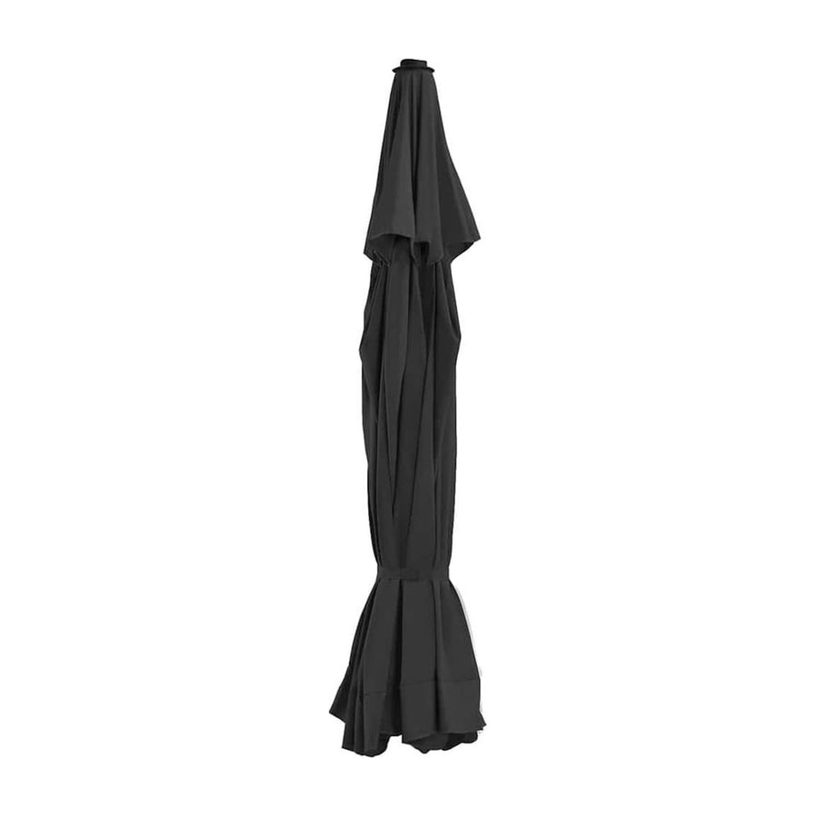 Replacement Fabric for Outdoor Parasol Black 515 cm